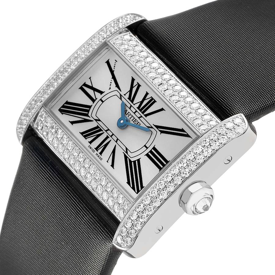 Cartier Tank Divan Large 18K White Gold Diamond Ref. WA301271 - Image 7