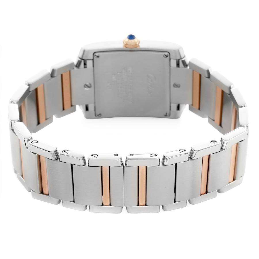Cartier Tank Française Midsize Steel & Rose Gold Diamond Ref. WE11000565 - Image 3