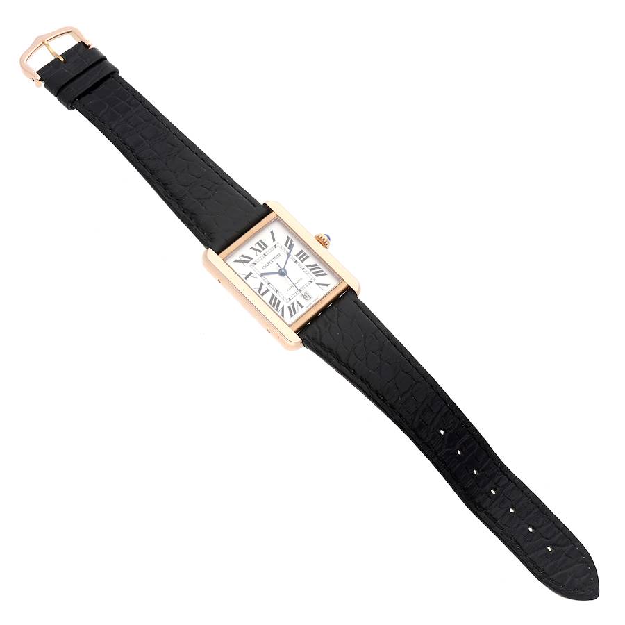 Cartier Tank Solo XL 18K Rose Gold Mens Ref. W5200026 - Image 3