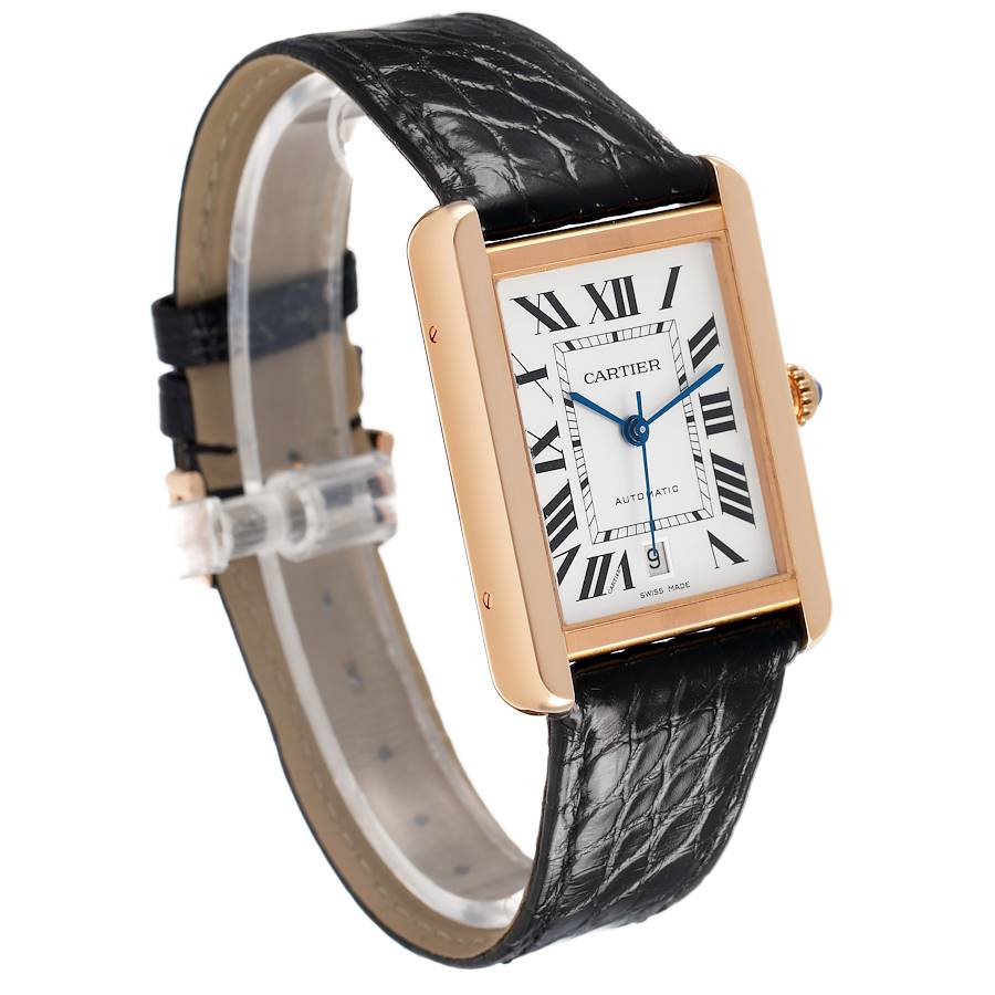 Cartier Tank Solo XL 18K Rose Gold Mens Ref. W5200026 - Image 8