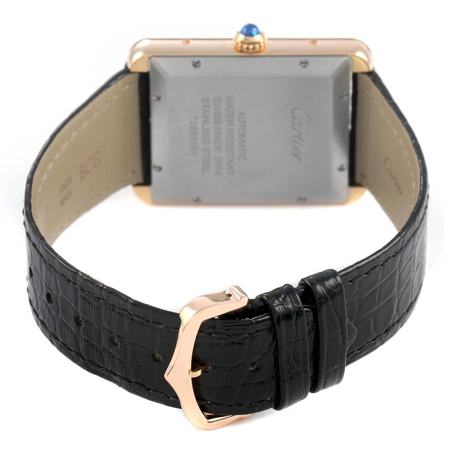 Cartier Tank Solo XL 18K Rose Gold Mens Ref. W5200026 - Image 4
