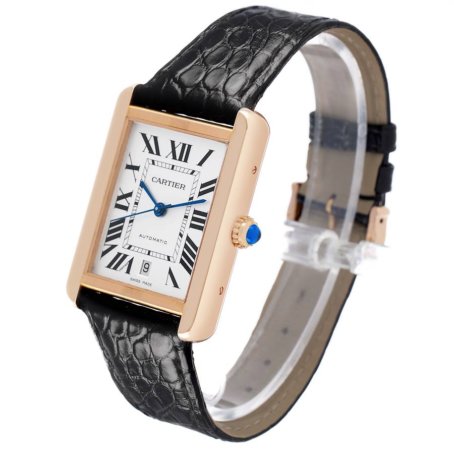 Cartier Tank Solo XL 18K Rose Gold Mens Ref. W5200026 - Image 7