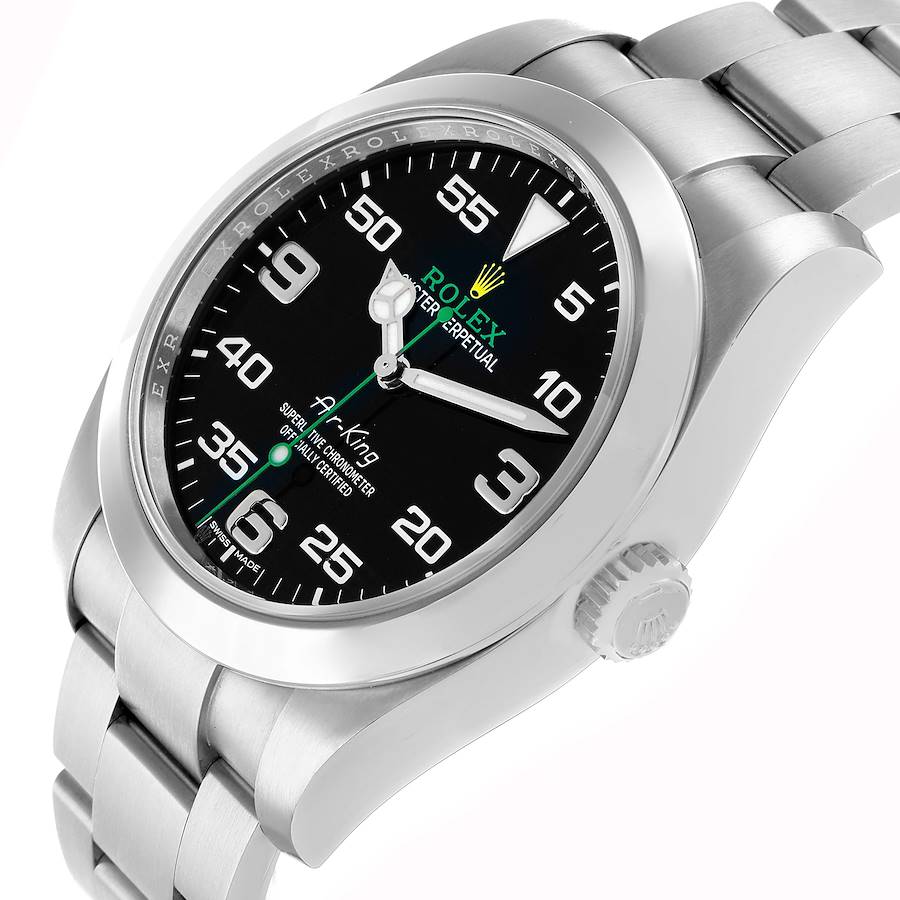 Rolex Air-King 40 Black Dial Green Hand Ref. 116900 - Image 9