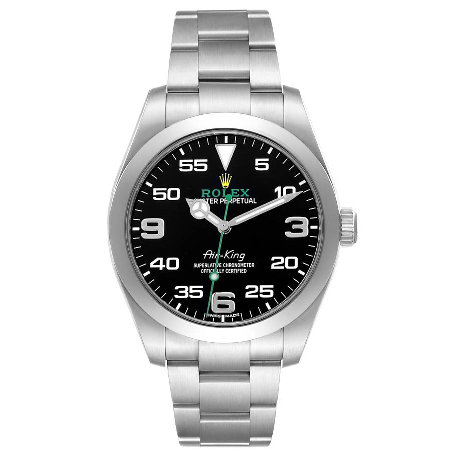 Rolex Air-King 40 Black Dial Green Hand Ref. 116900 - Image 12