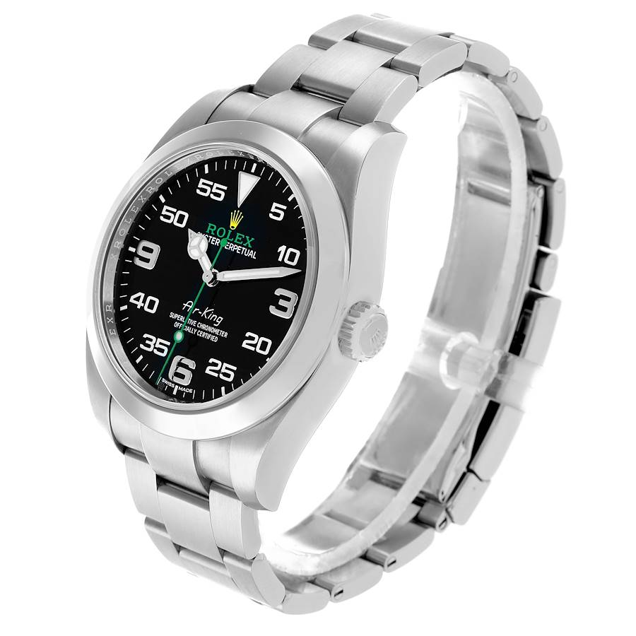 Rolex Air-King 40 Black Dial Green Hand Ref. 116900 - Image 10