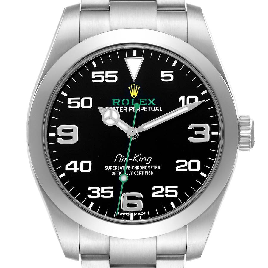 Rolex Air-King 40 Black Dial Green Hand Ref. 116900