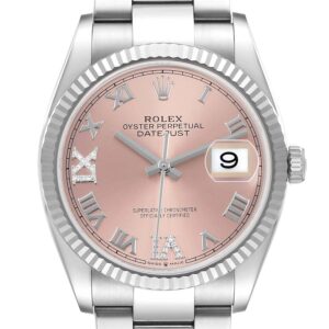 Rolex Datejust 36 Steel & White Gold Pink Diamond Dial Ref. 126234