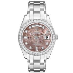 Rolex Day-Date Masterpiece Platinum MOP Diamond Dial Ref. 18946