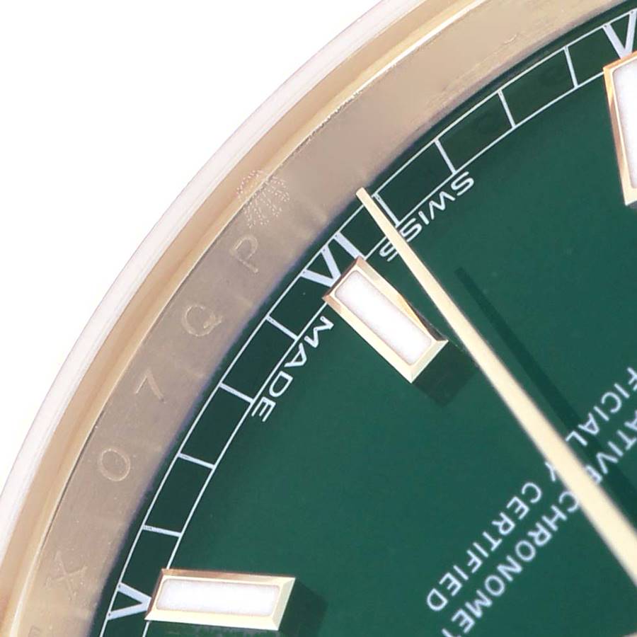 Rolex Day-Date 36 Yellow Gold Green Dial Ref. 118138 - Image 6