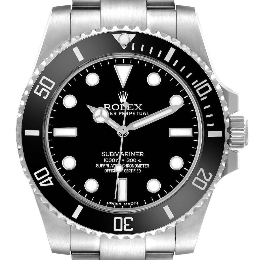 Rolex Submariner No Date 40mm Steel Black Dial Ref. 114060