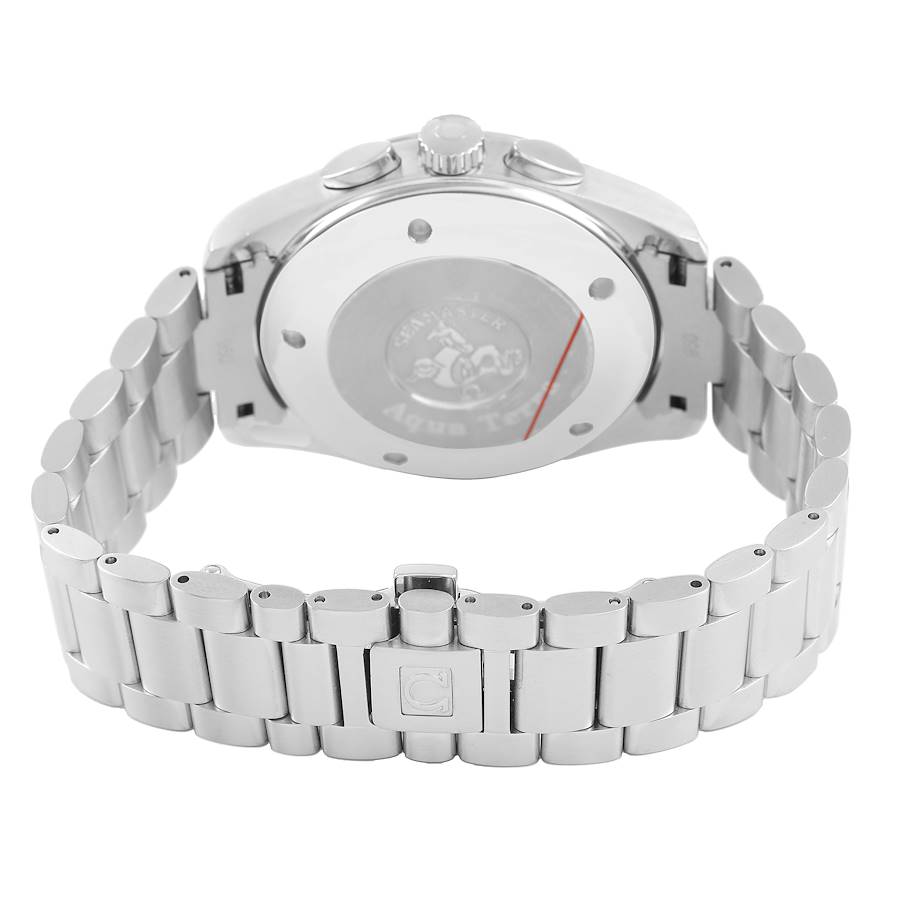 Omega Aqua Terra Chronograph Steel Black Dial Mens Watch 2512.50.00 Box Card - Image 5