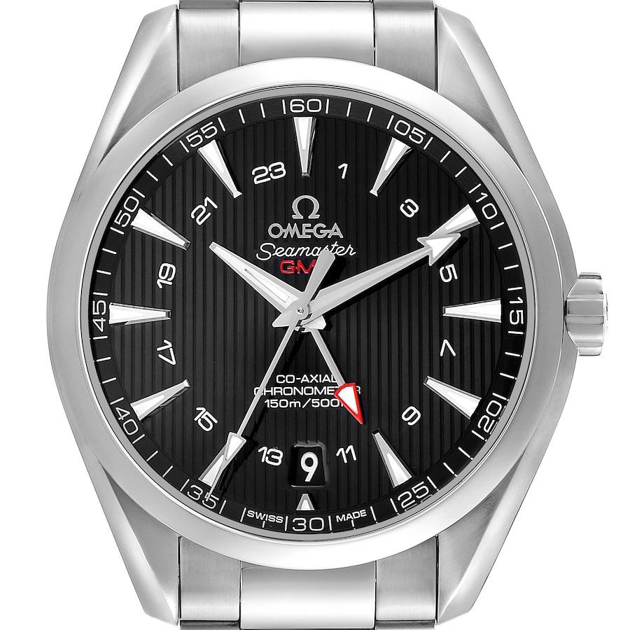 Omega Seamaster Aqua Terra GMT Steel Mens Watch 231.10.43.22.01.001 Box Card