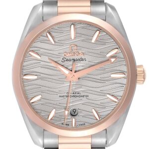 Omega Seamaster Aqua Terra Steel Rose Gold Mens Watch 220.20.38.20.06.001 Box Card