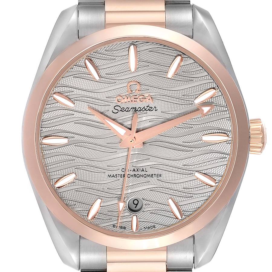 Omega Seamaster Aqua Terra Steel Rose Gold Mens Watch 220.20.38.20.06.001 Box Card