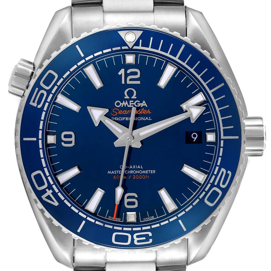 Omega Seamaster Planet Ocean Steel Mens Watch 215.30.44.21.03.001 Box Card