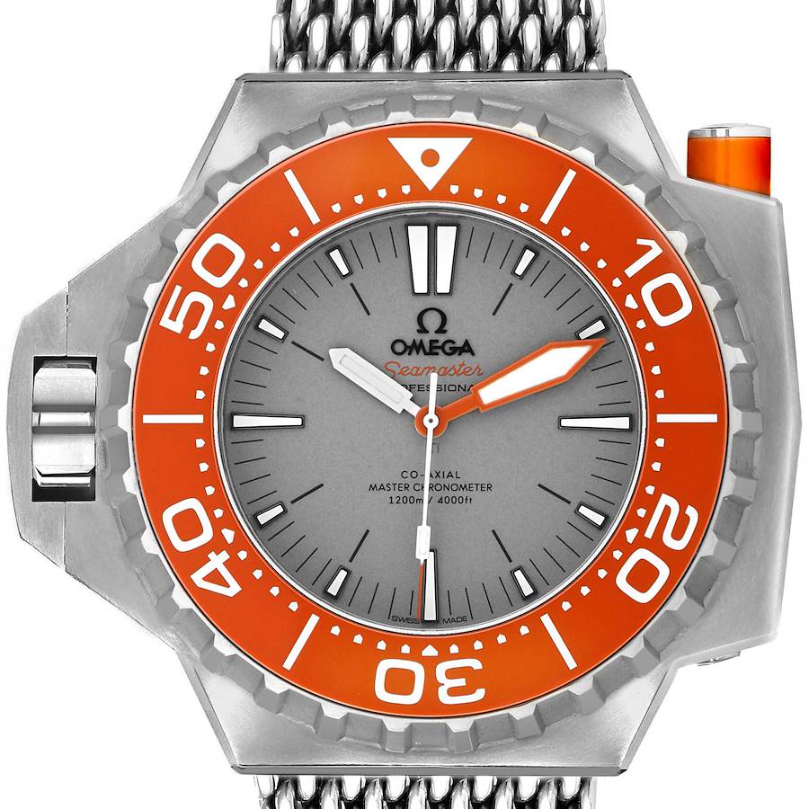 Omega Seamaster Ploprof 1200m Titanium Mens Watch 227.90.55.21.99.002 Card